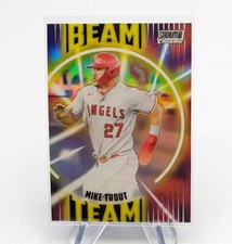 Mike Trout 2022 Topps Stadium Club Chrome Baseball Beam Team SP #BT-6 Angels
