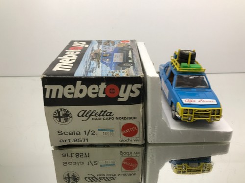 MEBETOYS 8571 ALFA ROMEO ALFETTA RAID CAPO NORTH/SUD 1:25 EXTR RARE- GOOD IN BOX - Imagen 4 de 13