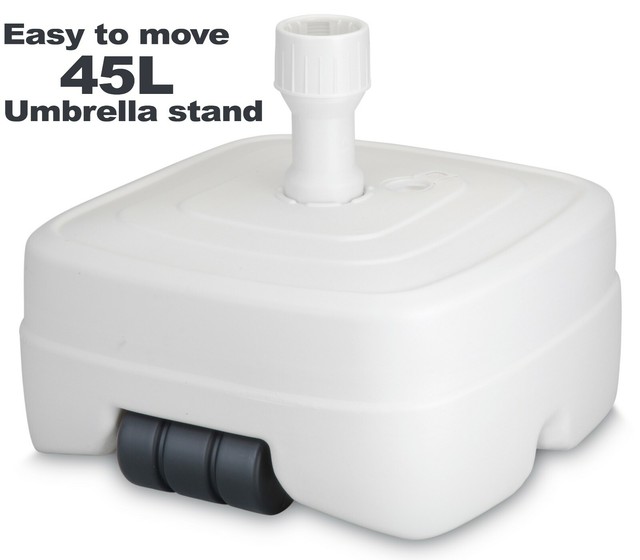 parasol base white plastic