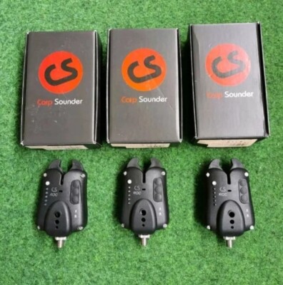 3× Carp Sounder ROC XR Bite Alarms With Original Box Set Carp Fishing Excellent Carp Fishing