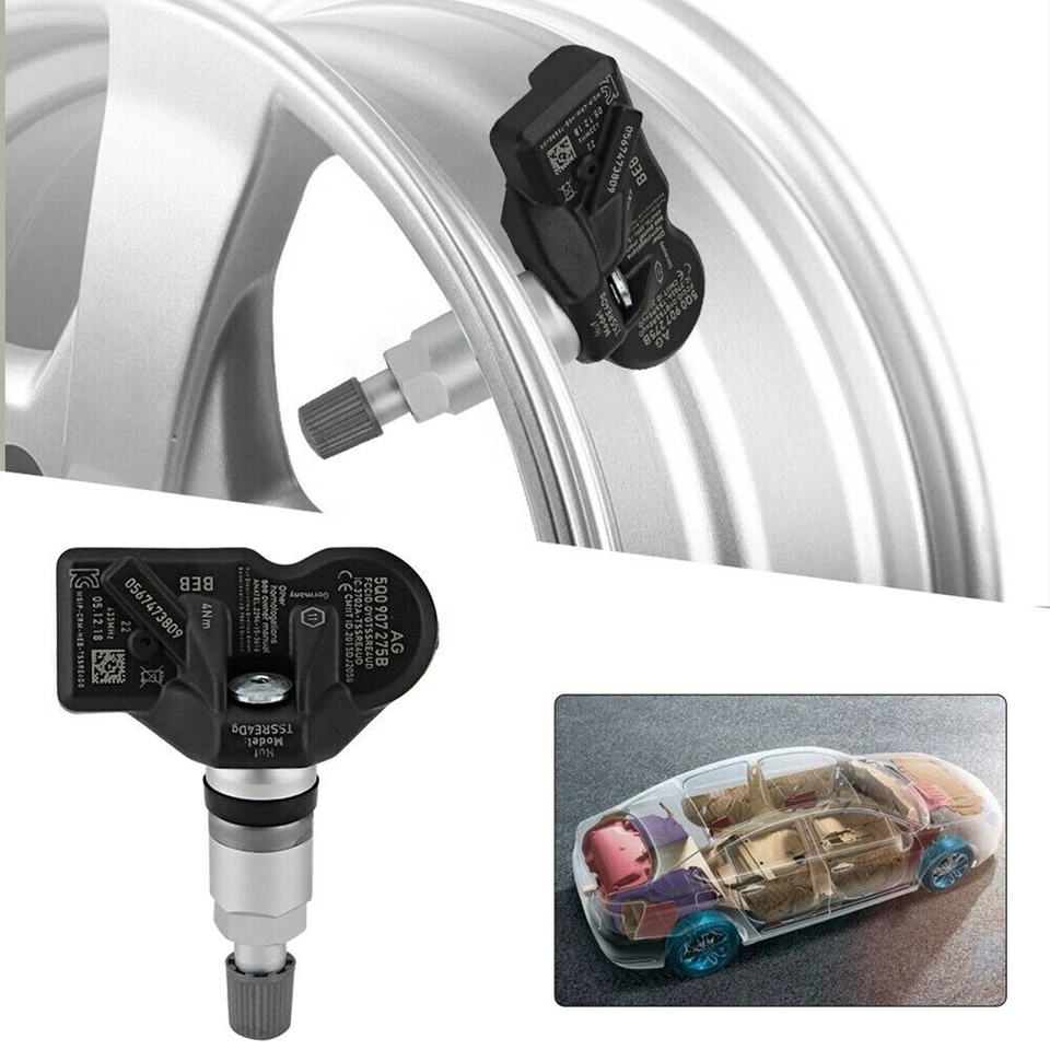 5Q0907275B 433MHZ TIRE PRESSURE SENSOR TPMS For AUDI SKODA PORSCHE VOLKSWAGEN - Изображение 3 из 4