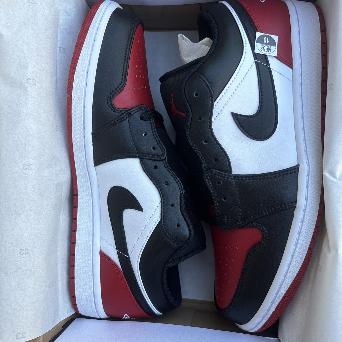 Air Jordan Low 'Alternate Bred Toe' Black Gym Red Men's Shoes 553558-066