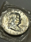 1958 Franklin Half Dollar Silver Proof/Original Cello #18360