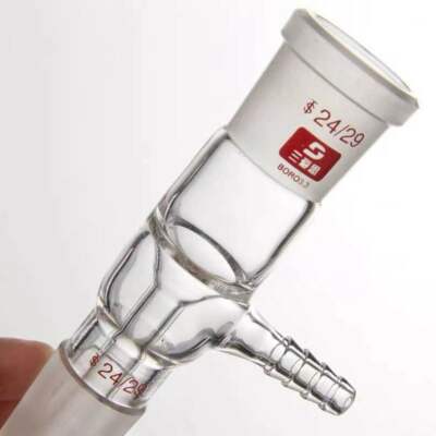 VACUUM FLOW-CONTROL ADAPTER WITH TWO JOINTS 24/29 SHIPPING FEE COMBINABLE