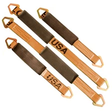 Axle Strap Wrap Around Sling 21" & 31" for Car Carrier Tow Haul (4 Pack)