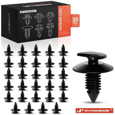 A-Premium 30Pcs 8mm Nylon Door Trim Panel Clip Retainer for GM Jeep Wrangler AMC