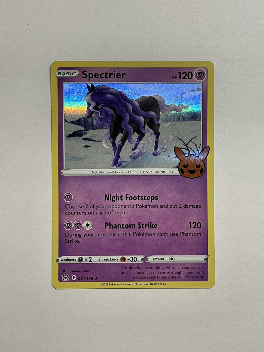 Spectrier 081/196 Halloween 2023 Trick or Trade Holo Rare Pokemon