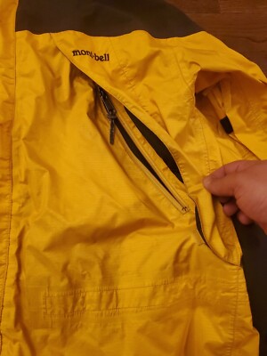 ジャケット・アウター 00s montbell GORE-TEX shell set up gold Vintage 00s Montbell Gore-Tex Waterproof Hooded Gold/Black