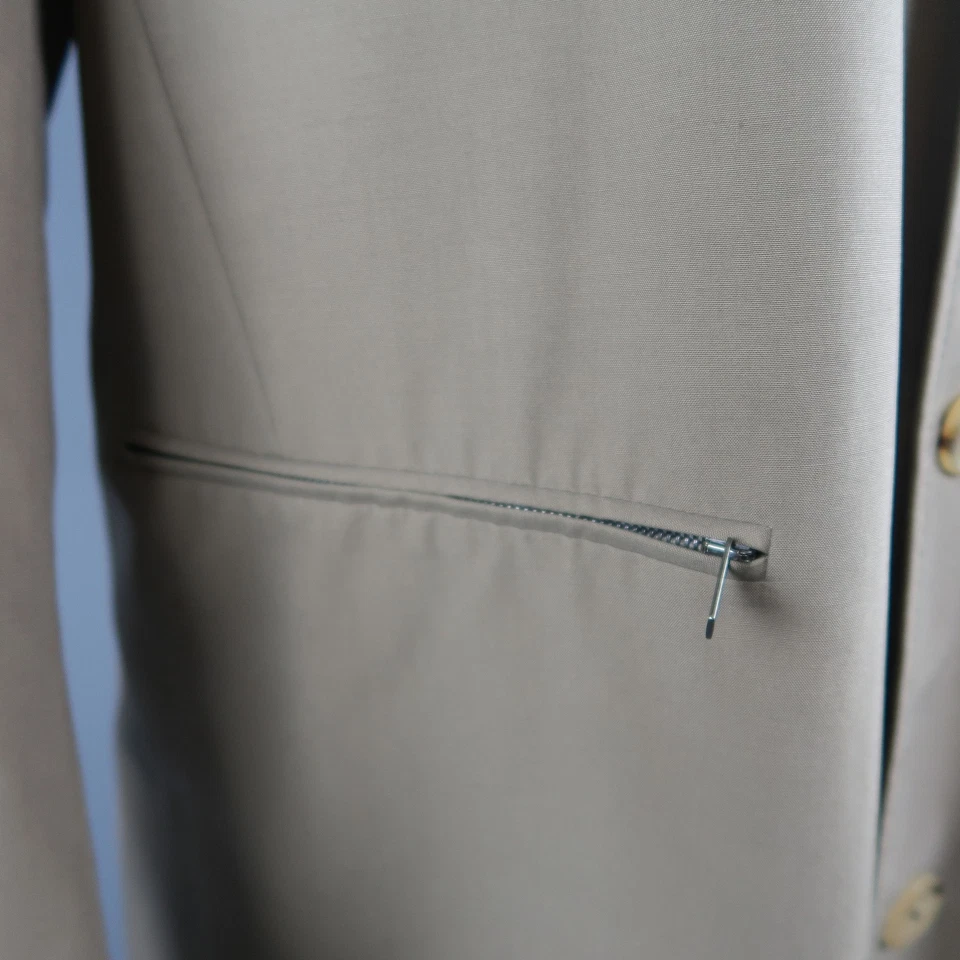 Abrigo Coche ALLEGRI Talla 40 Caqui Oscuro Mezcla Lana Foto 4 de 4