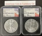 2016(P) & 2017(P) American Silver Eagle “Struck In Philly" NGC MS-69 Mercanti