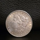 1886 Morgan Silver Dollar $1 Coin, Philadelphia, 0.9 Fine Silver, Circulated