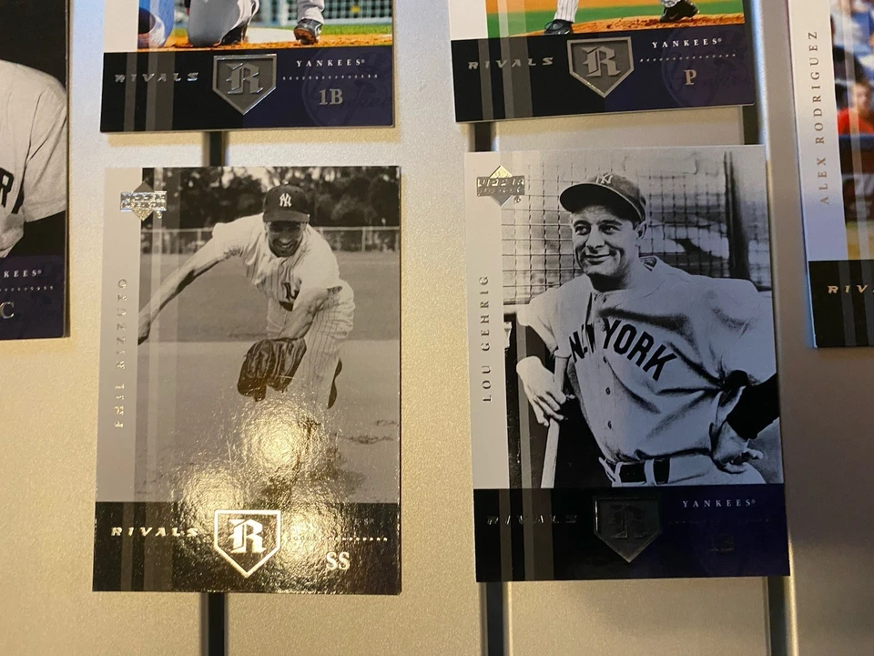 2004 UD Rivals Yankees First Base Lot Lou Gehrig Don Mattingly Jason Giambi - Image 3 of 4