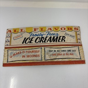 Vintage 1950s Frosty Freeze Ice Creamer  AD
