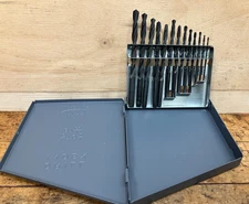 Vintage Huot Drill Index 1/16" to 1/4" - 13 New HSS Drills