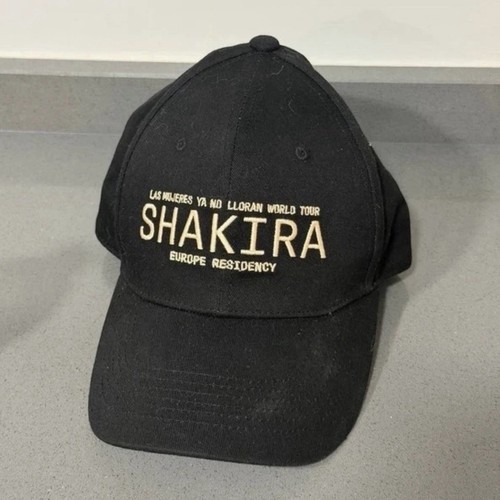 SHAKIRA"" Las Mujeres Ya No Lloran Tour cappello da baseball nero ricamato ""Shakira prezzo ebay