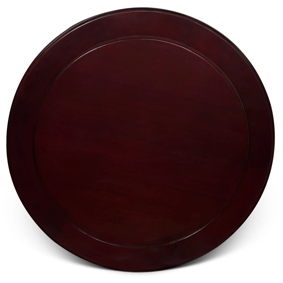 Vendedor dos EUA - 30 polegadas pau-rosa cereja escura Lazy Susan - Imagem 2 de 3