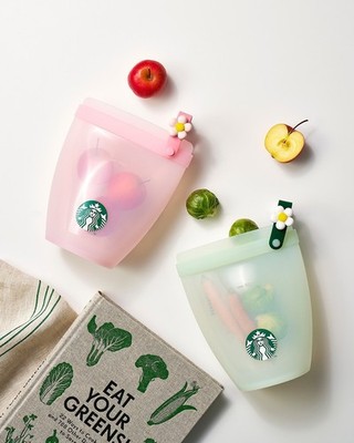 Starbucks LocknLock Silicone Food Bag Korea Limited Edition