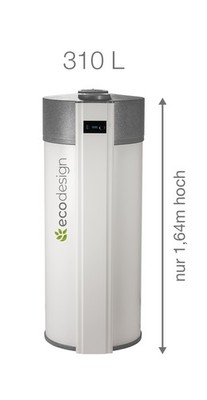 Ecodesign Brauchwasser-Wärmepumpe Warmwasserwärmepumpe ED 310 compact WT