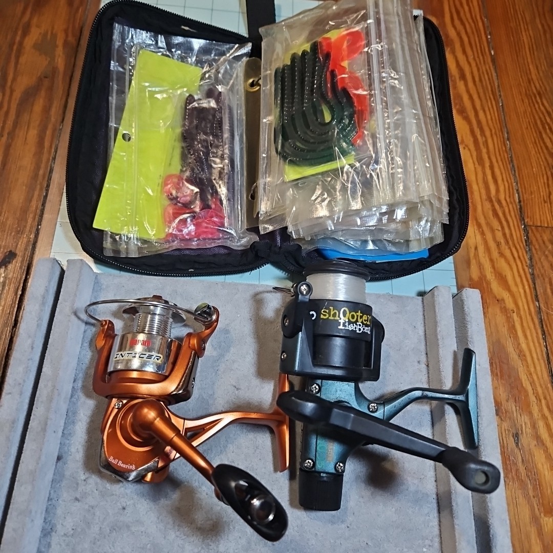 And Bait Bag Of Rubber Worms