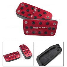 Red Mugen Pedals Foot Accelerator Brake Pedal for AT Honda Fit Jazz 2014-2019