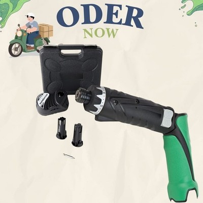 3.6V Cordless Screwdriver Kit with 2 Batteries Quick Charger 21+1 Clutch LED Lig