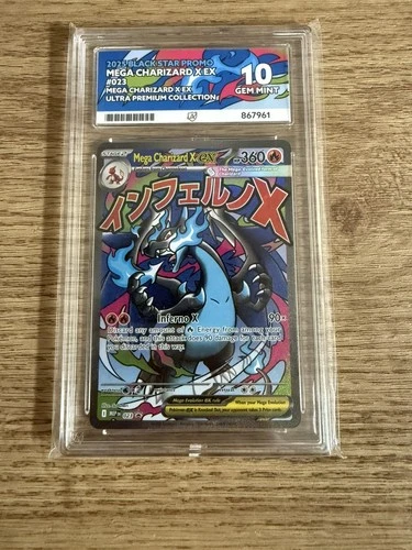 MEGA CHARIZARD X EX MEP023 ACE GEM MINT 10 - Mega Charizard X EX UPC