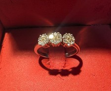 Piero Milano Italian 9ct Italian White Gold Ring Size N 1/2 With Serial Number