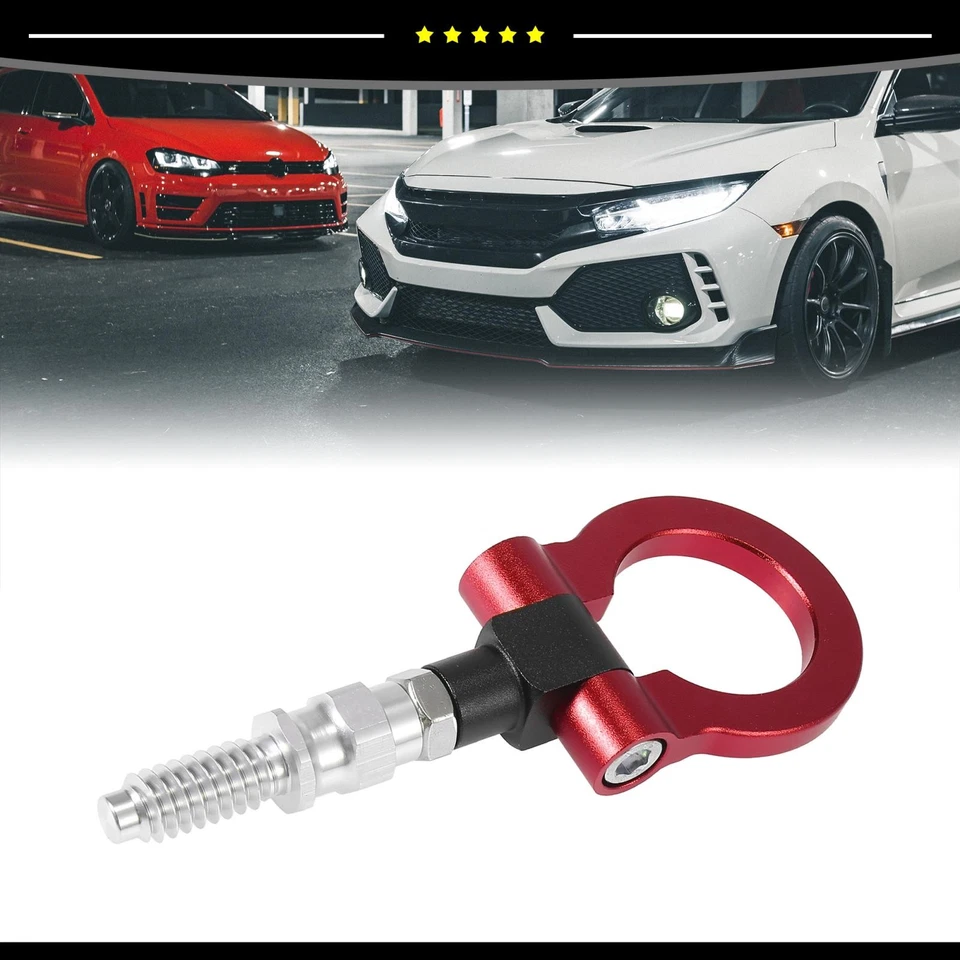 Peça de 1 gancho de para-choque dianteiro de liga de alumínio compatível com BMW 325i 335i 550i 125i 120i - Imagem 2 de 4