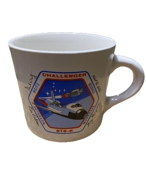 VTG Challenger STS-6 Mug 1983 Space Shuttle Crew Weitz Bobko Peterson Musgrave