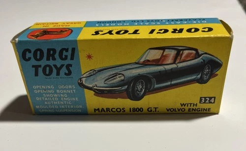 VINTAGE CORGI TOYS 324 MARCOS 1800 GT - ORIGINAL BOX ONLY