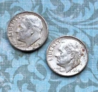 LOT -1963 "D" (Fine) &1964"D" (Extra Fine w/ FB,DDO) ,silver ,BOLD "D" mintmarks