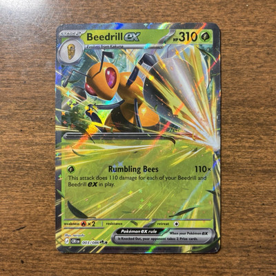 Beedrill ex 003/086 Crown Zenith Full Art Holo English Rare HP310 toriyufu