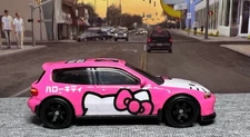 HOT WHEELS - Car Culture Modern Classics - HONDA CIVIC EG Hatchback HELLO KITTY