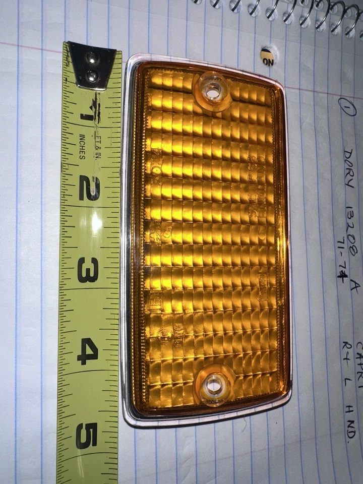 Lente Capri Park Light 1971-1974 R y LH son las mismas nuevas Foto 2 de 2