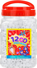 Pony Beads, 1200Pcs 6X9Mm, Wholesale Beads, Bracelets Jewelry Making, Arts Cra
