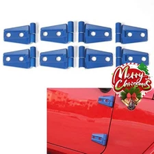 Blue Exterior Door Hinge Cover Protector Trim Kit For Jeep Wrangler JK JKU 07-17