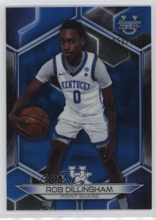 2023-24 Bowman U Best Blue Refractor 50/150 Rob Dillingham #40 1cc7