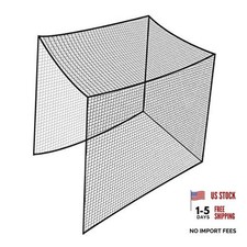 Golf Batting Cage Netting Golf Practice Nets, 10ft x 10ft x 10ft Frame NOT