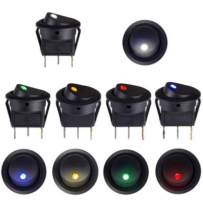 10pcs Kippschalter 12v beleuchtet wasserdicht Wippschalter 12V DC 20A Schalter