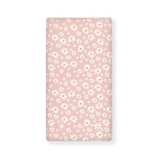 Daisy Fitted Crib Sheet White and Yellow Flowers Camomile Standard Crib Mattr...