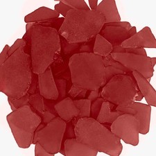 Sea Glass for Crafts   11oz Red Decor, Tumbled 11 Ounces,