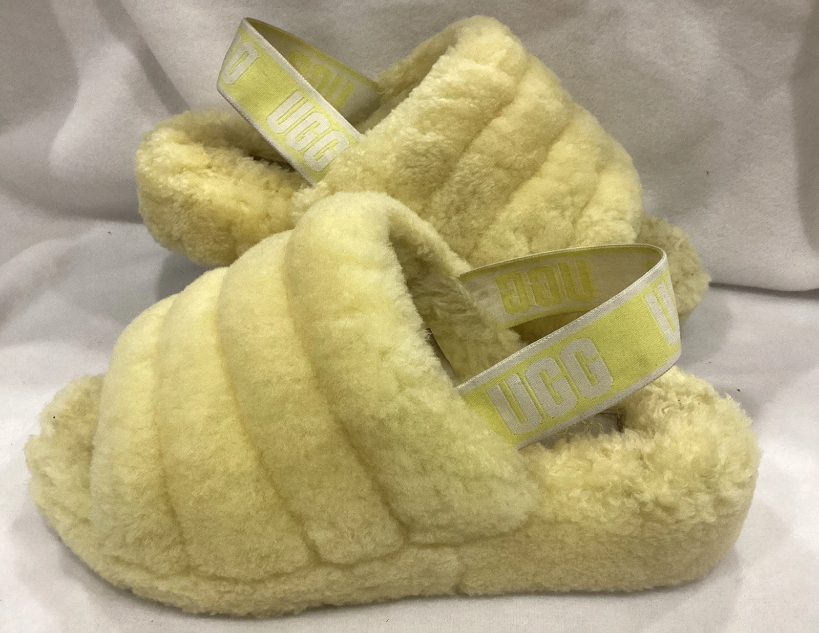 Sandalo UGG Fluff Yeah originale slingback in shearling taglia 8