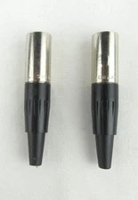 Switchcraft TA5M mini XLR Male 5 Pin, Set of 2 - NOS, Free Ship