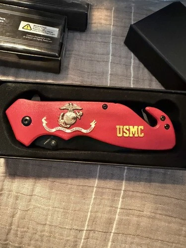 Marine Corps Emblem Pocket Knife KN-1916