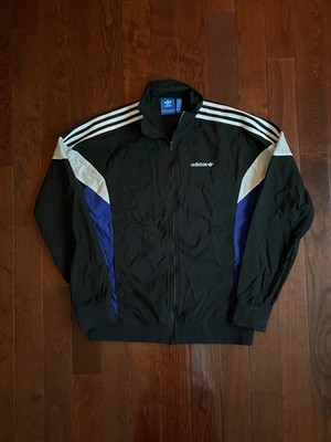 Adidas Challenger Track Jacket Blue Black Size S