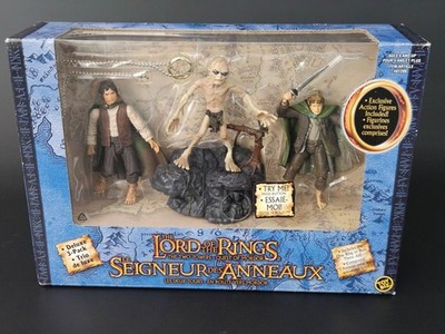 Exclusive! Frodo, Gollum, Sam + The One Ring (2003, Toy Biz, Lord of the Rings)