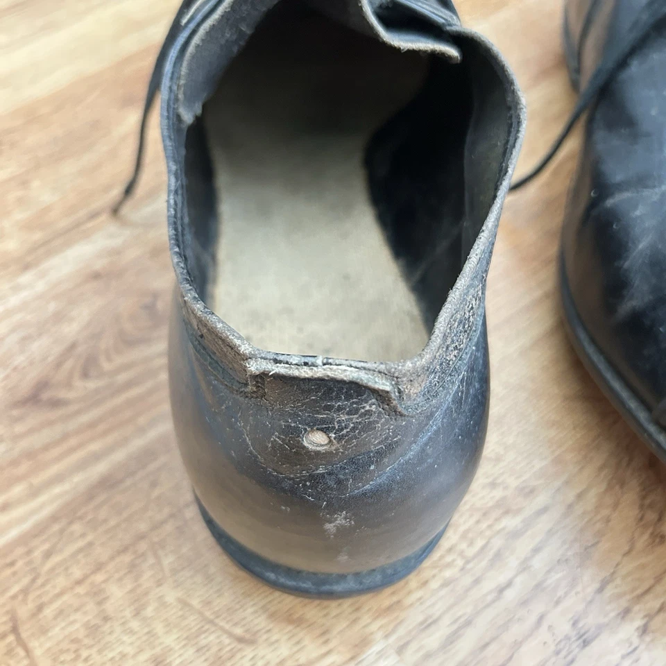 Spot Bilt Vintage 1940s 1950s Cleats Metal Baseball Football Mens Leather Black - Image 4 of 4