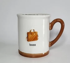 Papel Giftware The Encore Group Boss Coffee Mug 2006 Brown White 12oz