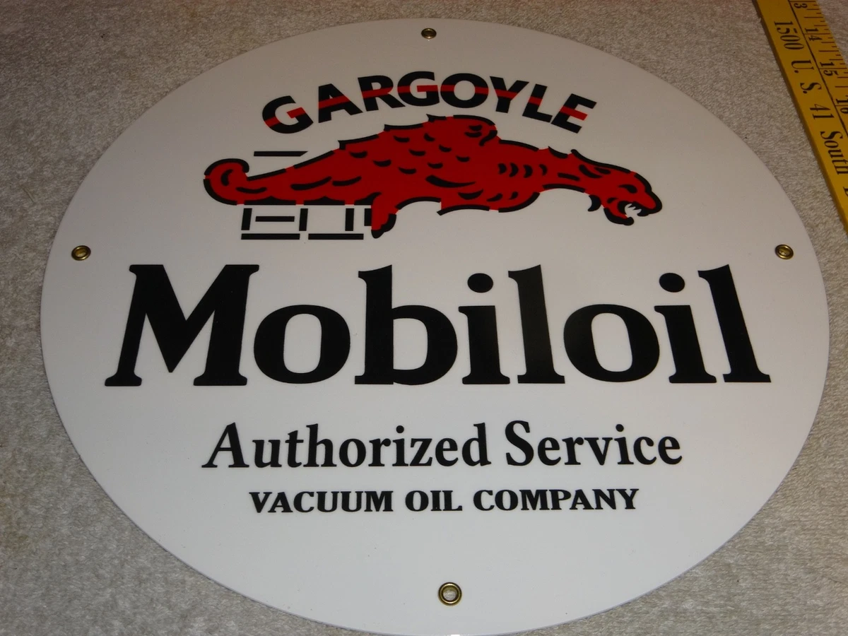 Gargoyle Mobiloil In Original Advertising Signs (1930-1969) for