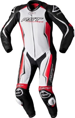 Herrenanzug RST V4.1 EVO Kangaroo Airbag CE - Weiß/Rot/Schwarz
